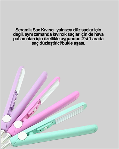 Yüzer Plakalı Kompakt Bukle Maşası – Elastik Tutuculu, Saç Dostu Profesyonel Tasarım Yeni Nesil