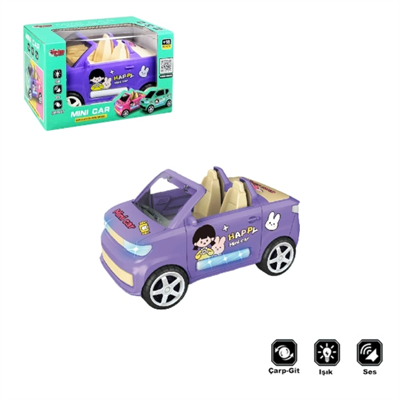 ZR169-KUTULU ÇARP DÖN RENKLİ ARABA - Stokta Olan Renk Gönderilir