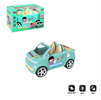ZR169-KUTULU ÇARP DÖN RENKLİ ARABA - Stokta Olan Renk Gönderilir