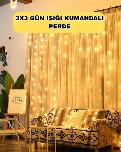 Zaman Ayarlı 8 Modlu Günışığı Perde Led Işık USB Çalışma