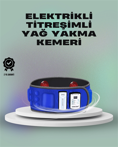 Zayıflama ve Masaj İçin Mıknatıslı Elektrikli Titreşim Kemeri – 7.2W Güç