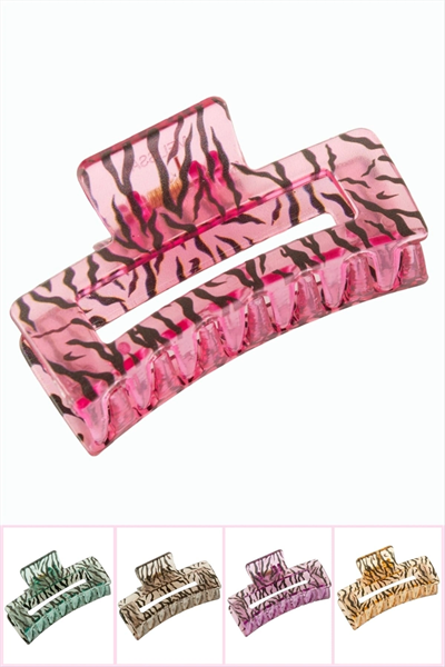 Zebra Desenli Dikdörtgen Mandal Toka 8 cm