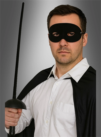 Zorro Kostüm Plastik Aksesuar Seti – Maske Ve Kılıç (67 Cm)