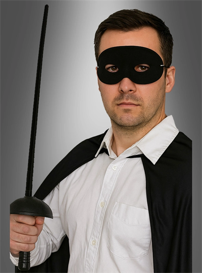 Zorro Kostüm Plastik Aksesuar Seti – Maske ve Kılıç (67 cm)