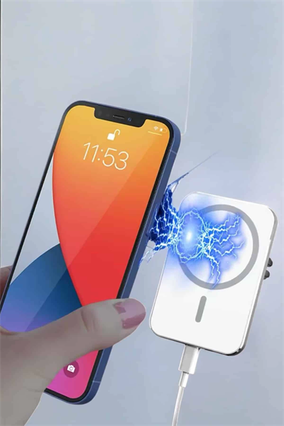 araç uyumlu Kablosuz 15W Taşınabilir Şarj Aleti Çift Kablo