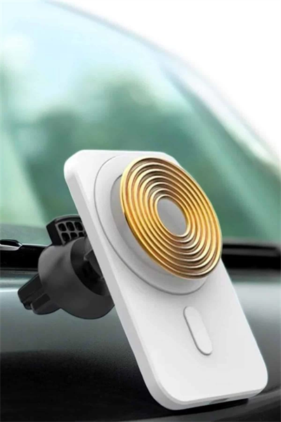 araç uyumlu Kablosuz 15W Taşınabilir Şarj Aleti Çift Kablo