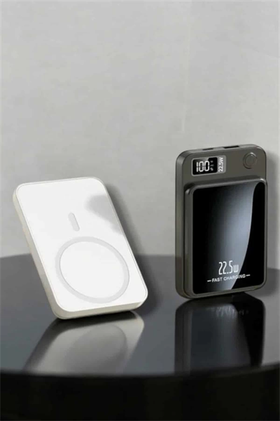 iOS Uyumlu 22.5W Hızlı Şarj Magsafe Powerbank Dijital Göstergeli 10.000 mAh