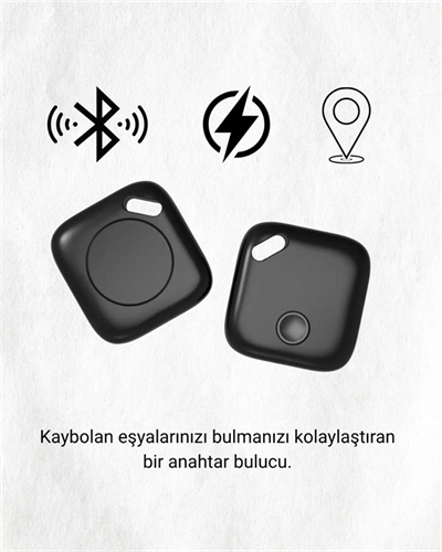 iOS Uyumlu Smart Tag | Uzun Pil Ömrü | Bul Uygulaması ile Entegre Akıllı Takip Cihazı