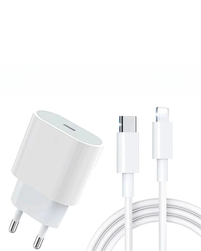 iPhone 14 13 12 11 8 Plus 7 Uyumlu 20W PD Hızlı Şarj Seti