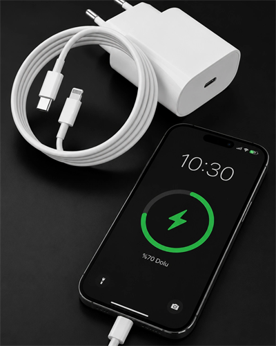 iPhone 14 13 12 11 8 Plus 7 Uyumlu 20W PD Hızlı Şarj Seti
