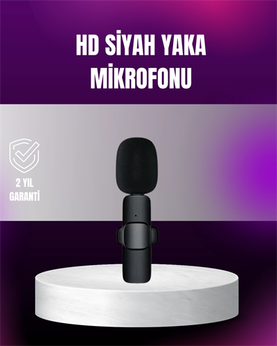 iPhone Uyumlu Çift Mikrofonlu Kablosuz Yaka Seti Profesyonel Ses