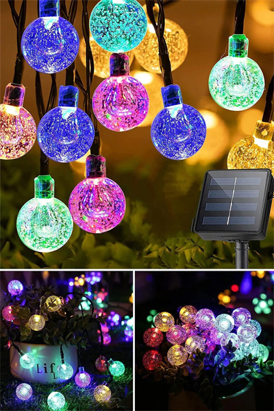 sonx 10 Metre 50 Top Güneş Enerjili Solar Led Işık Dekoratif Rgb