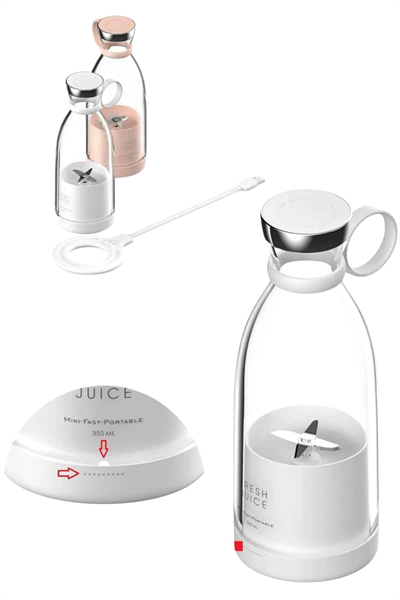 u Geçirmez Kablosuz Şarjlı Dayanıklı Taşınabilir Mini Blender