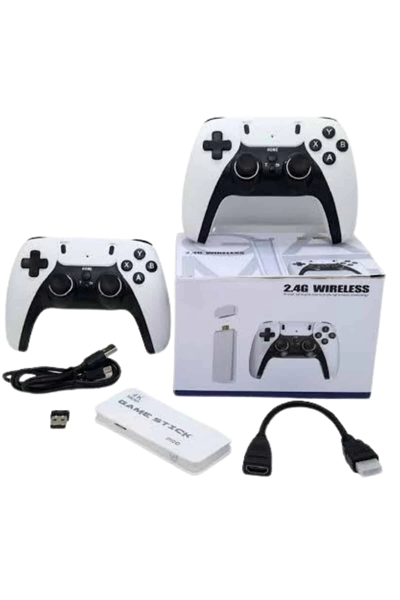 yeni nesil 3D 4K 2000 Oyunlu Game Stick Oyun Konsolu Çift Konsol