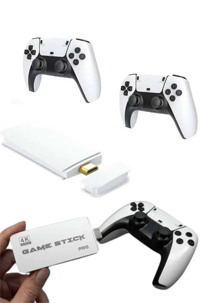 yeni nesil 3D 4K 2000 Oyunlu Game Stick Oyun Konsolu Çift Konsol