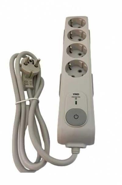 Viko Multi-Let 4 Lü Akım Korumalı + Çocuk Korumalı Grup Priz 1,5 mt 90117630