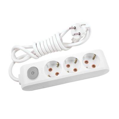 Viko Multi-Let Üçlü Grup Priz Topraklı Anahtarlı 1 Metre Beyaz (Çocuk Korumalı) 90117301