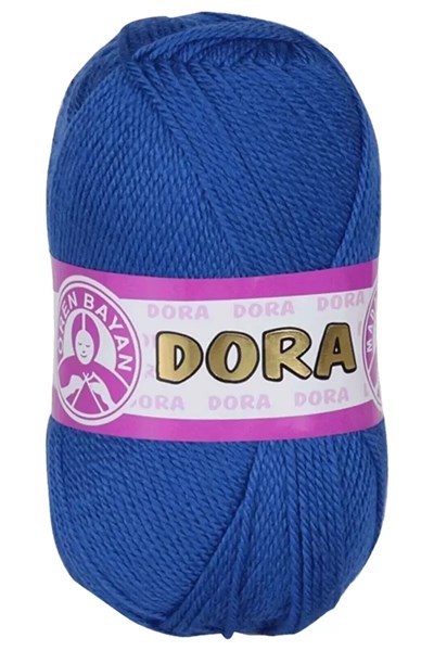 1 Adet Dora El Örgü İpi Yünü 100 gr 016 Saks Mavi - mudanis