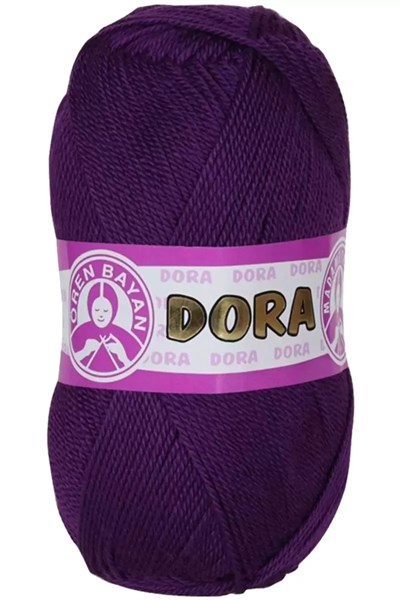 1 Adet Dora El Örgü İpi Yünü 100 gr 043 Mor - mudanis