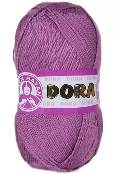 1 Adet Dora El Örgü İpi Yünü 100 gr 050 Eflatun - mudanis