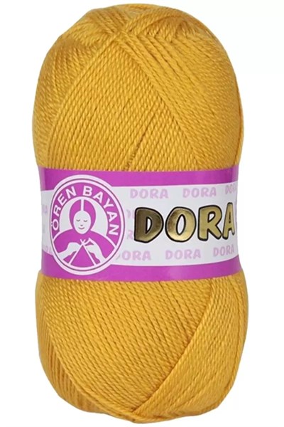 1 Adet Dora El Örgü İpi Yünü 100 gr 102 Sarı - mudanis