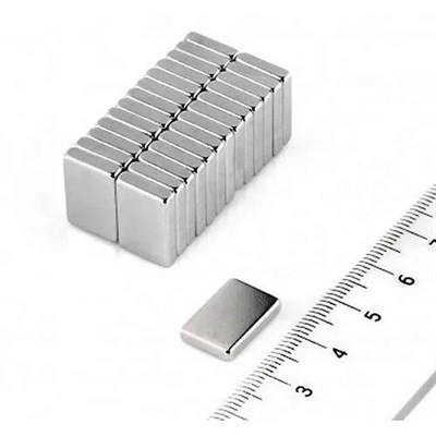 10 Adet 15x10x1.5 mm Köşeli Neodyum Mıknatıs N35 Magnet Dayanıklı Nikel Kaplama