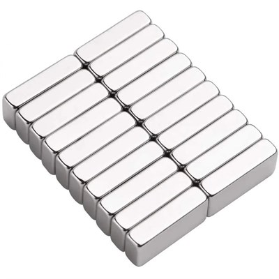 10 Adet 20x10x5 mm Neodyum Magnet N35 Güçlü Mıknatıs Köşeli ve Dayanıklı Nikel Kaplama