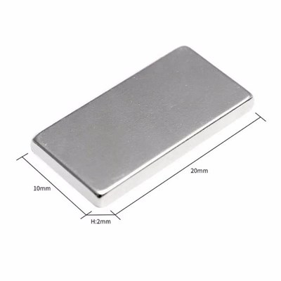 100 Adet 20x10x2 mm Neodyum Mıknatıs Köşeli Magnet N35 Nikel Kaplama Güçlü Kaliteli Dayanıklı
