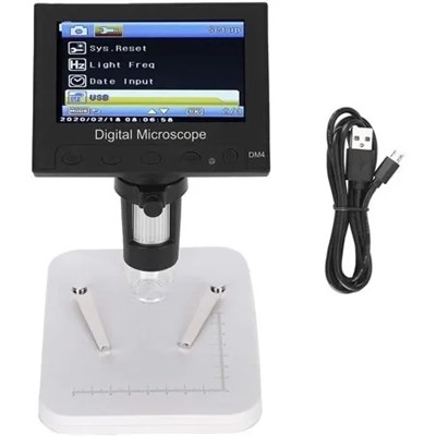 1000X 2.0MP USB dijital elektronik mikroskop 8 LCD ekran VGA büyüteç Dm4
