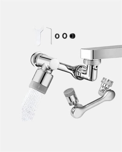 1080° Dönebilen Musluk Ucu – Su Tasarruflu, Esnek ve 360° Çift Eksenli Başlık