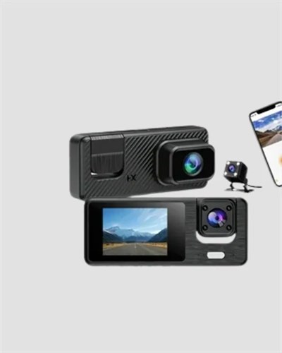 1080P 3 Kameralı Araç DVR – Döngü Kayıt ve Geri Görüş Özellikli