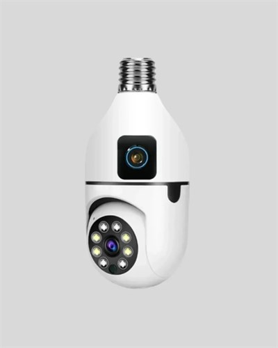1080P WiFi Ampul Kamera Uzaktan Erişimli Hareket Sensörlü Gece Görüşlü