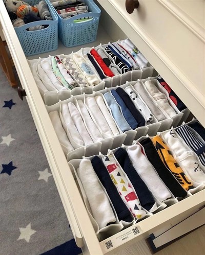 11 Bölmeli Dolap ve Çekmece Içi Düzenleyici Akordiyon Organizer M