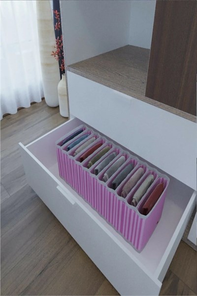 11 Bölmeli Dolap ve Çekmece Içi Düzenleyici Akordiyon Organizer M
