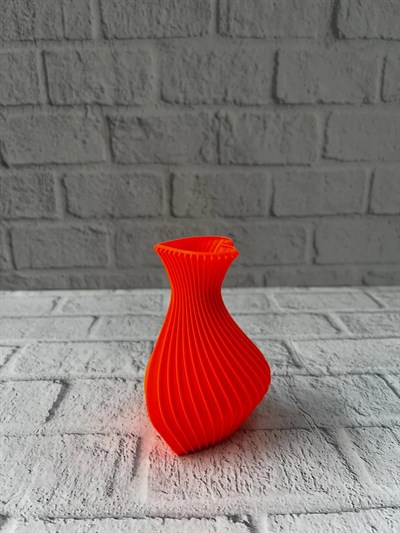 11 cm Turuncu Kalp Formlu Mini Vazo Estetik Dekoratif Obje