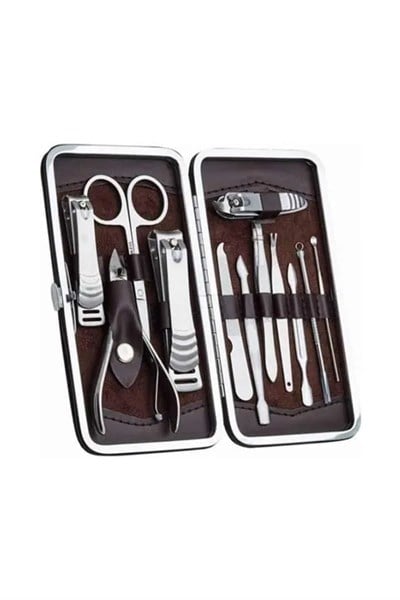 12 Parça El Ayak Temizleme Pense Kir Temizleme Aparatı Kaş Cımbızı