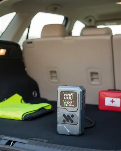 12.000 mAh Akü Takviye Destekli LED Işıklı Araç Kompresörü