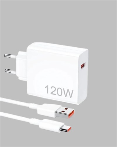 120 Watt Hızlı Şarj Adaptörü Samsung S20 S21 S22 S23 Uyumlu