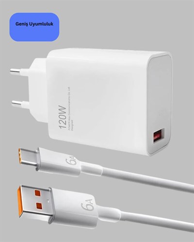 120 Watt Type C Hızlı Şarj Cihazı Reno 4 5 6 Uyumlu