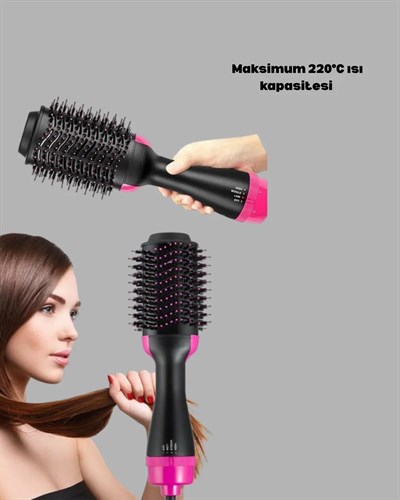 1200W Fön Tarağı – 3 Isı Ayarı, Negatif İyonlu, Hızlı ve Pürüzsüz Sonuç