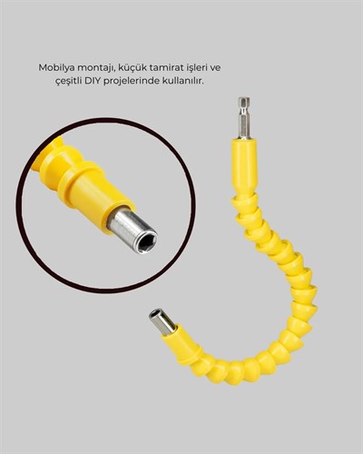 12’li Akrobat Bits Vidalama Seti Esnek Uç Çok Yönlü Kullanım