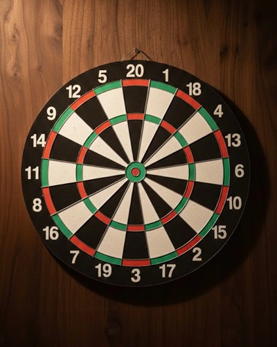 15 İnç Dart Tahtası Seti Dayanıklı Yapı 4 Metal Dart Oku
