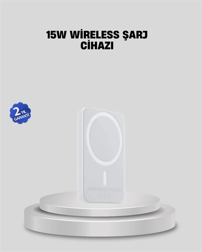 15W Araç Telefon Tutucu Kablosuz Hızlı Şarj Özellikli