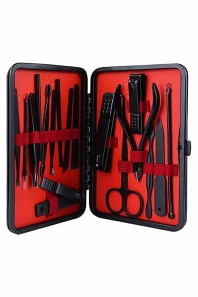 17 Parça Manikür Pedikür Seti El Ayak Bakım Seti Tırnak Makası Törpü