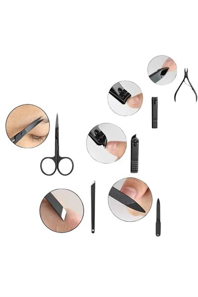 17 Parça Manikür Seti El ve Ayak Bakımı Törpü Cımbız Tırnak Temizleme