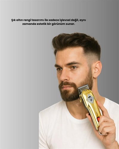 1800 mAh Bataryalı Uzun Kullanım Süreli Şarjlı Tıraş Makinesi