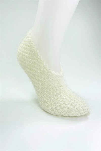 2 Çift El Örgüsü Kışlık Şık Kadın Yün Patik Set 6