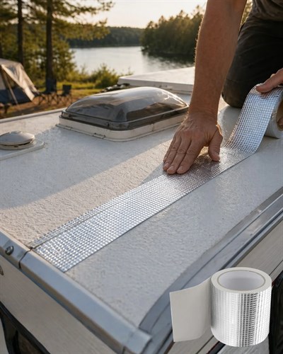 2 Metre Sızdırmaz Bant 96mm Metalik Tamir Bandı Boru Çatlak Onarım Bandı