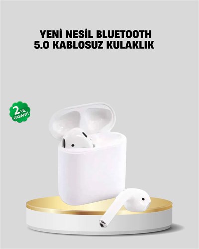 2. Nesil Bluetooth 5.0 Kablosuz Kulaklık Su Geçirmez HD Ses