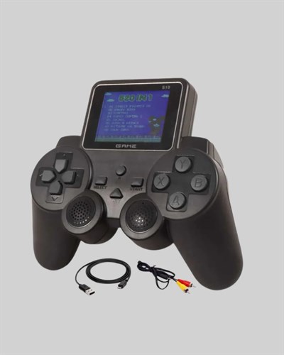 2.4 İnç Ekranlı 500 Oyunlu Taşınabilir Retro Oyun Konsolu, Şarjlı El Tipi Mini